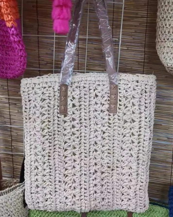 Tığ Desen Kadın El Yapımı Hollow Omuz Çantası