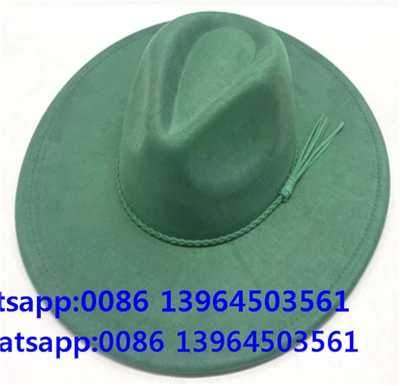 Güneş Korumalı Yeşil Şık Fedora Şapka