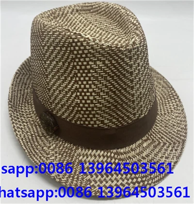 Kısa Kenarlı Erkek Boho Hasır Şapka