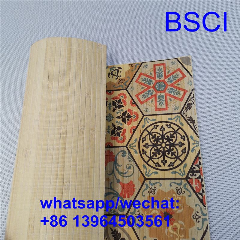 Dayanıklı Bambu Servis Altlıkları Doğal Renk