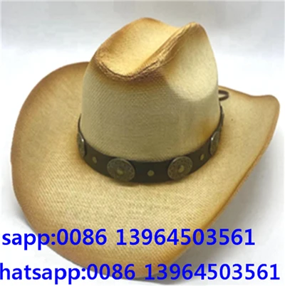 Düğme Şeritli Eskitilmiş Hasır Fedora Şapka