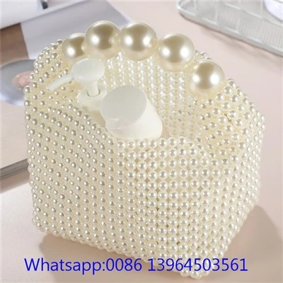 El Yapımı İnci Clutch Çanta