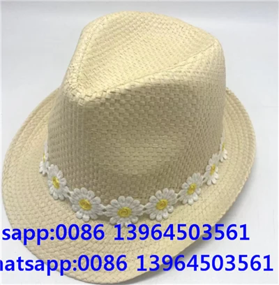Küçük Çiçekli Fedora Şapka