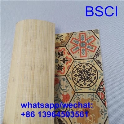 Dayanıklı Bambu Servis Altlıkları Doğal Renk
