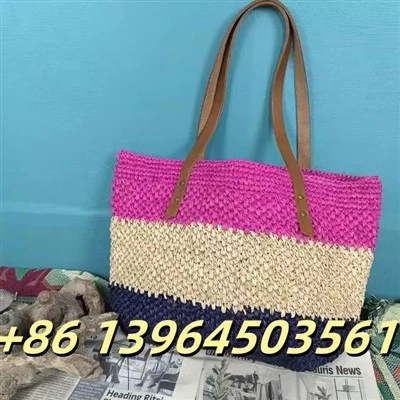Madagaskar Rafya Tote Çanta